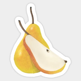 PEARS - WATERCOLOR PEAR PAINTING Sticker